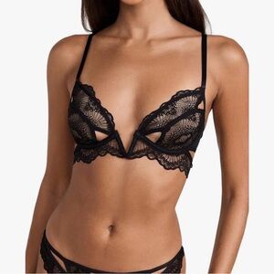 Thistle and Spire Black Lace Bra